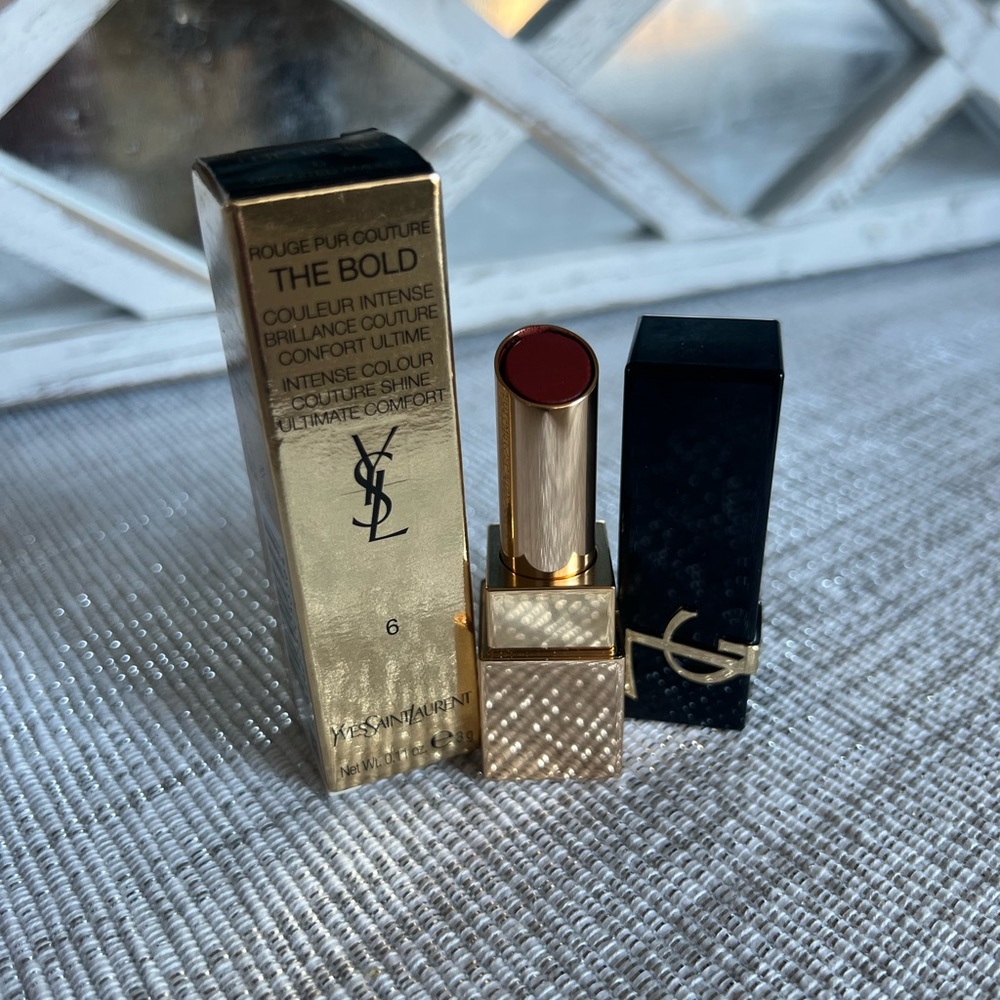 NEW YSL Rouge Pur Couture Lipstick The Bold #6 Reignited Amber